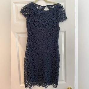 Blue lace Alice + Olivia mini dress